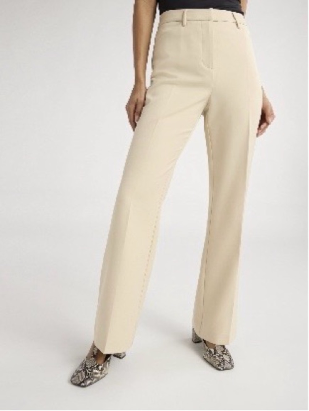 Scoop Women's Crepe High Rise Bootcut Suit Pants Size 8